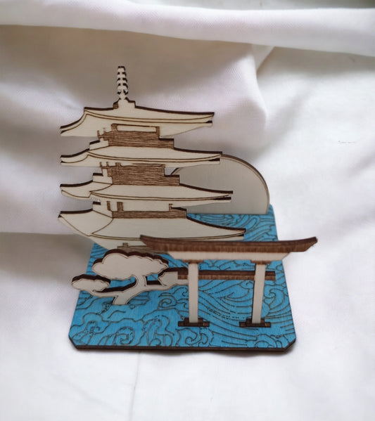 Kit Japonais à construire #Pagode & Torii