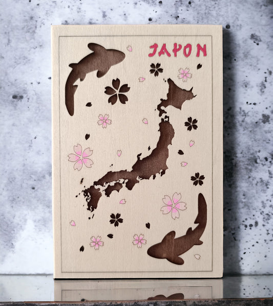 Tableau de la carte du Japon